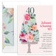 Vertical Floral Cake Invitations Image 5 of 6